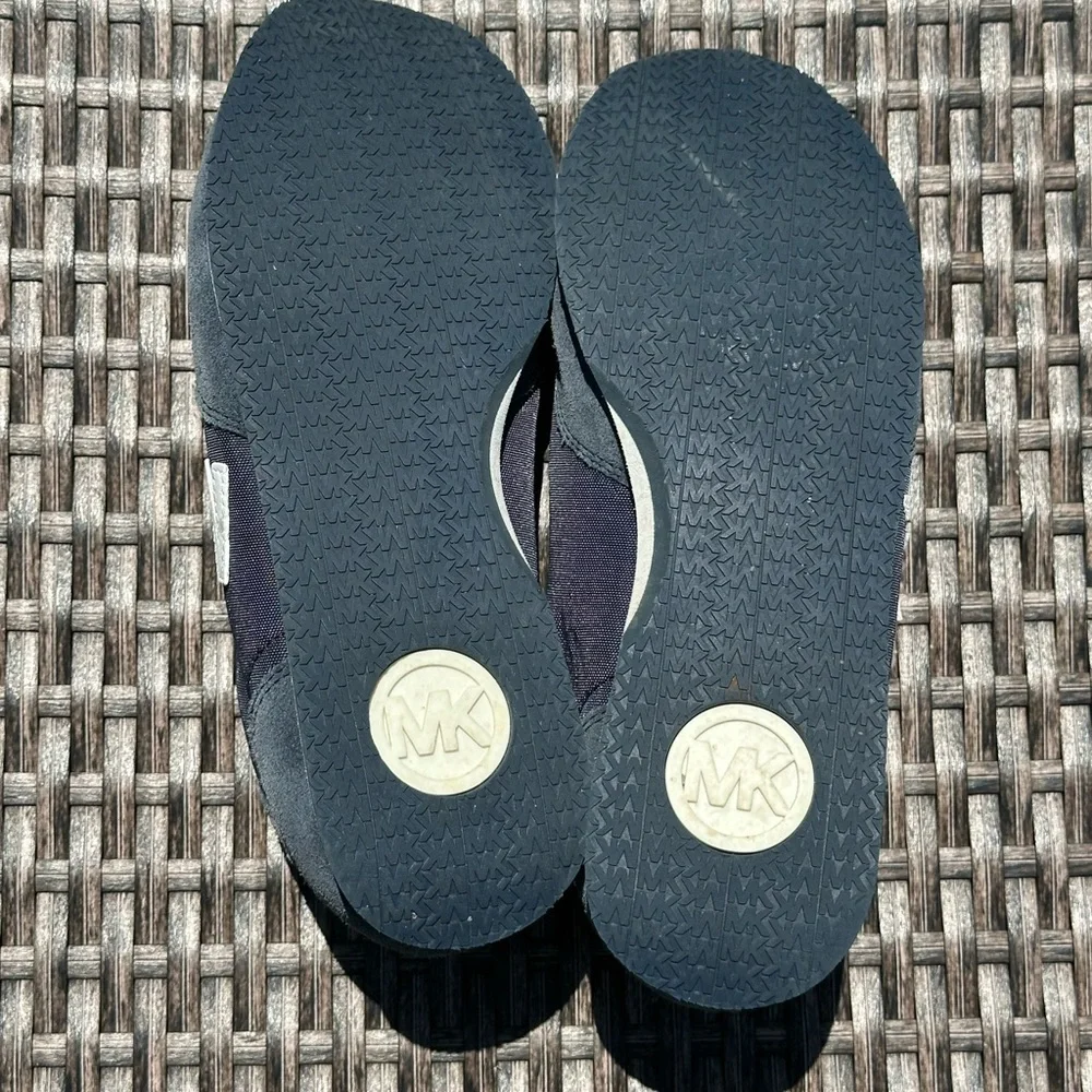Michael Kors Blue and White Sneakers Sleek Design